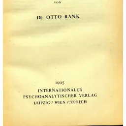 Title page of the first separate book edition, "Der Doppelgänger: Eine psychoanalytische Studie" by Otto Rank (Leipzig, Vienna, Zurich: Internationaler Psychoanalytischer Verlag, 1925)