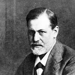 Sigmund Freud, half-length, leaning on the back of a chair, photographed by Max Halberstadt, 1909
