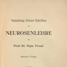 שער הספר Sammlung kleiner Schriften zur Neurosenlehre, Zweite Folge מאת זיגמונד פרויד (לייפציג ווינה: פרנץ דויטיקה, 1909), המהדורה הראשונה בספר של „קטע מתוך אנליזה של היסטריה“